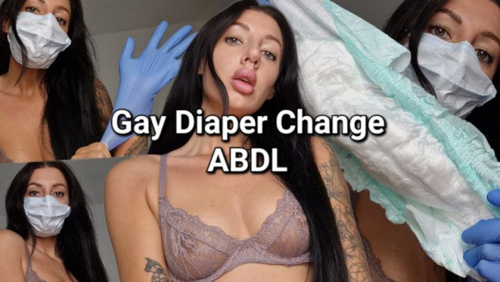 Gay Diaper Change ABDL