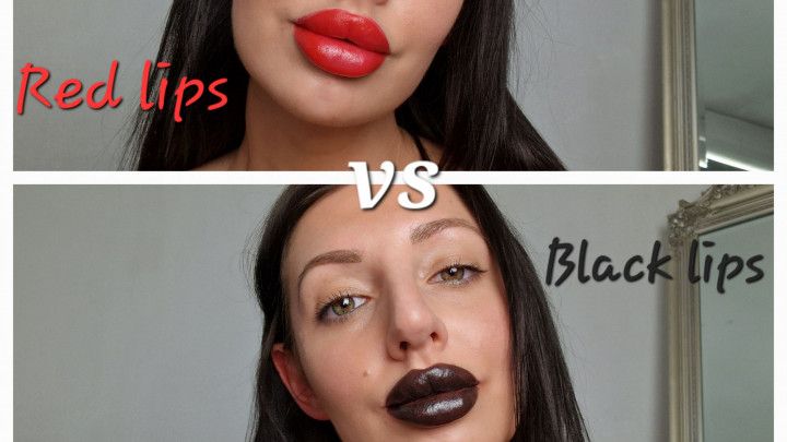 Red Lips Vs Black Lips
