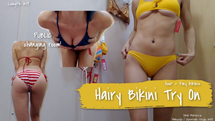 Hairy Bikini Try On