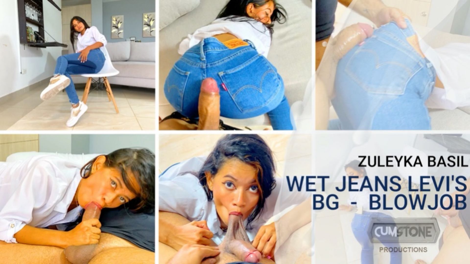 WET JEANS LEVIS AND BLOWJOB BG