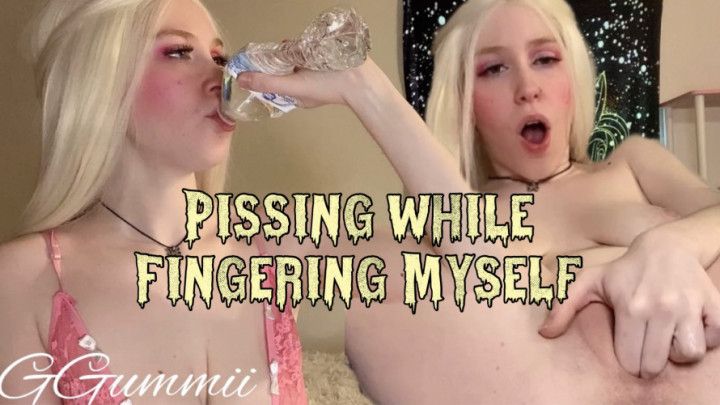 Pissing While Fingering My Pussy