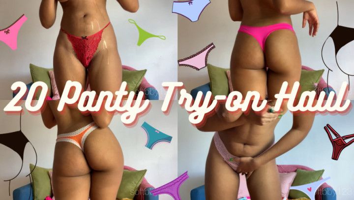 20 panty try-on Haul