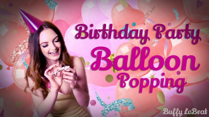 Birthday Party Balloon Popping in Latex