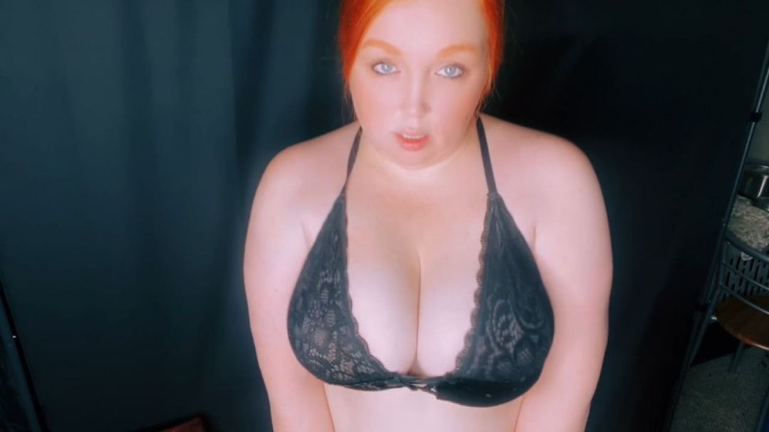 Bouncing My Titties Out of My Bra for Daddy's Cum
