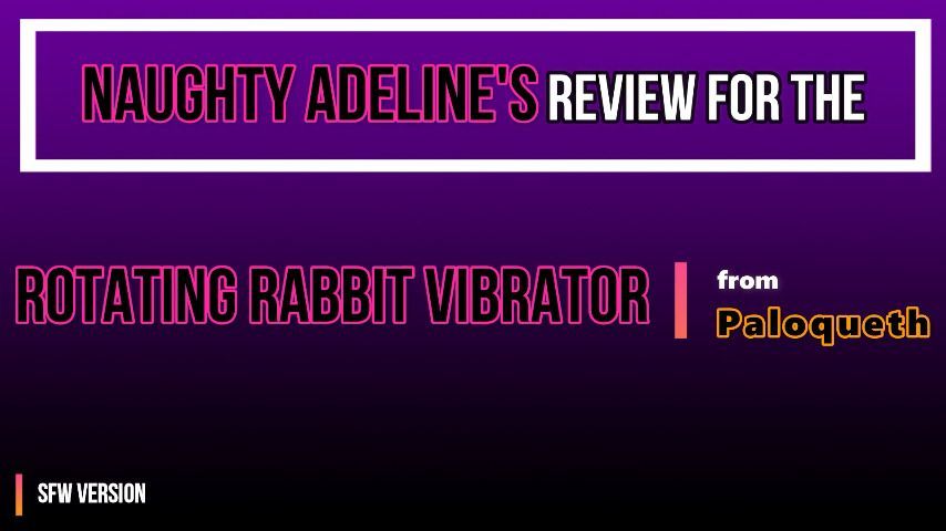 REVIEW: Rotating Rabbit Vibrator SFW