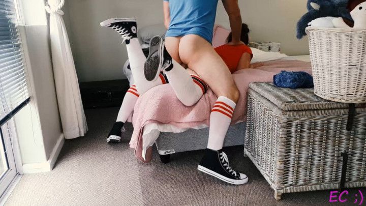 Fucked Throated in Tube Socks and Chucks