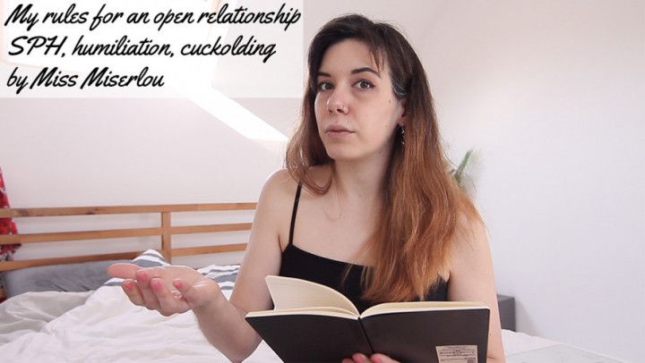 My open relationship rules- sph, cuckold