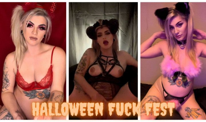 Halloween Fuck Fest 2022 Pregnant Compilation