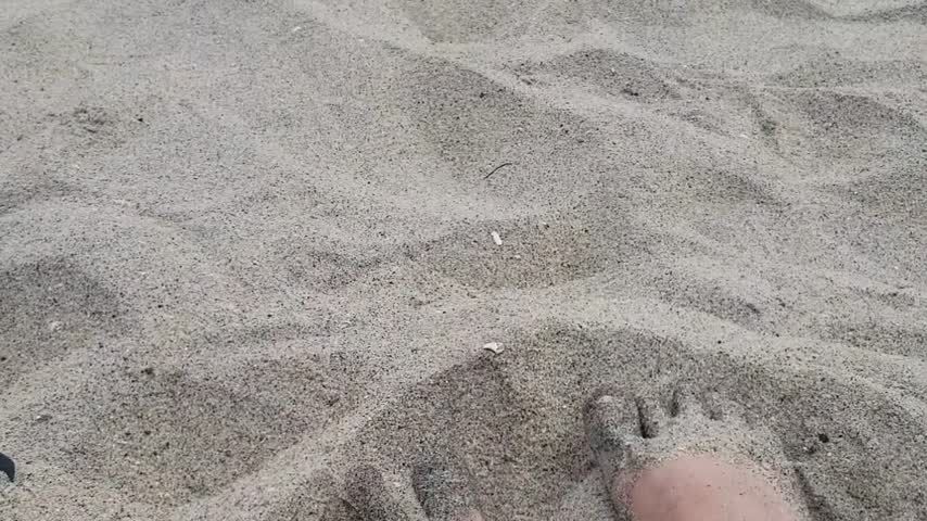 Soothing Sexy Sandy Beach Feet Waves