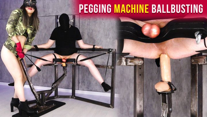 Strapon Pegging Fuck Machine - Ballbusting Femdom