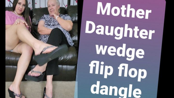 Wedge Flip Flop JOI with stepMom