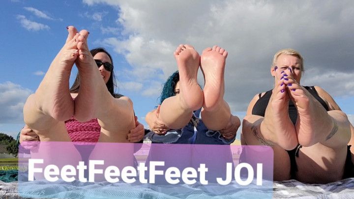 Feet JOI Rhonda, Heavenly, and maleka