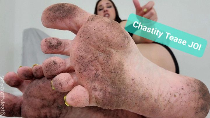 Cum in Chastity for My Dirty Feet