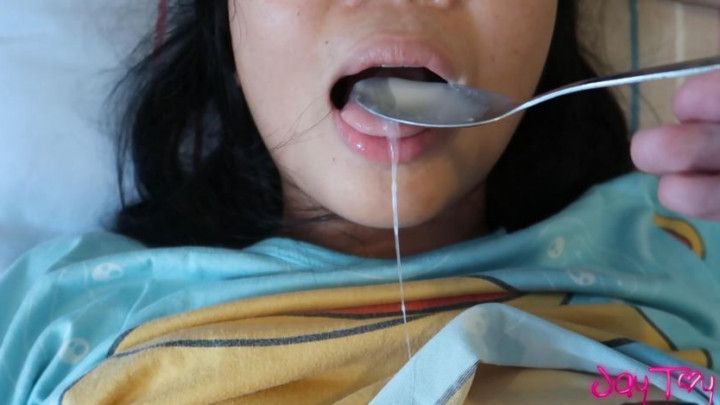 18yo babygirl fucked and spoon-fed cum