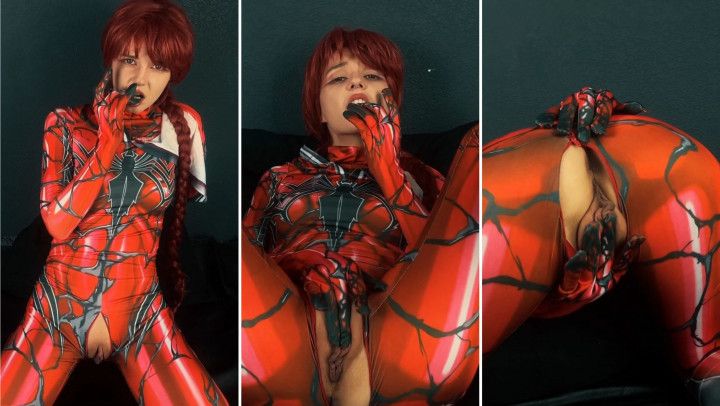 Carnage Cosplay - Gentle pussy play