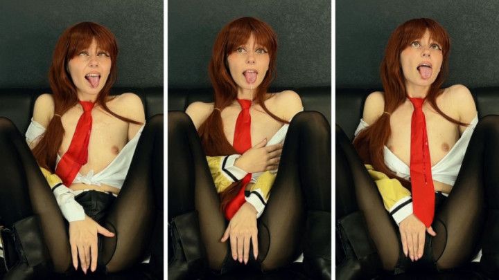 Kurisu Makise - Silly Ahegao Face - Steins Gate Cosplay