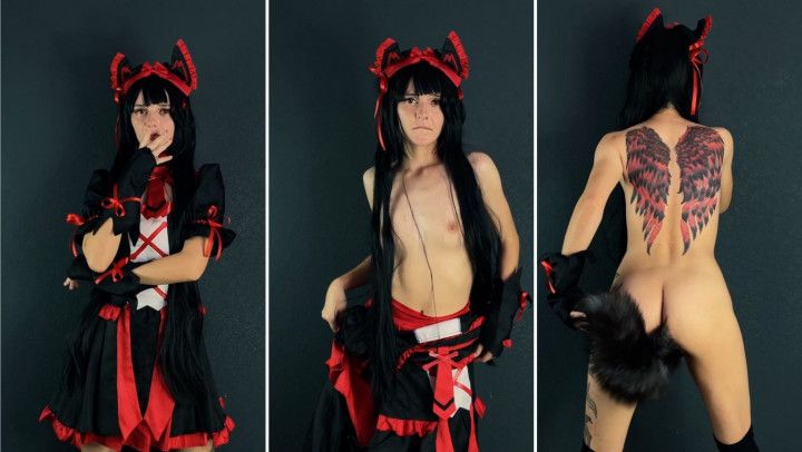 Rory Mercury cosplay - Strip and Twerk