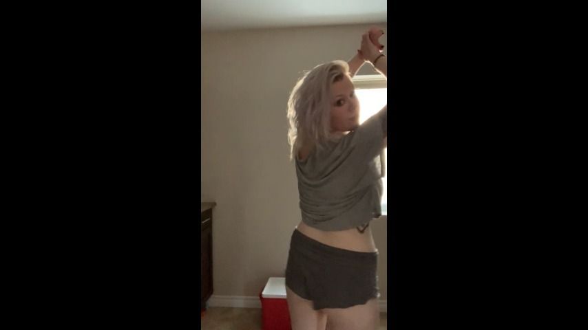 Chubby girlfriend dancing for you