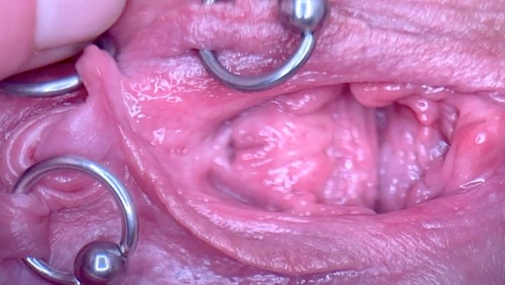 Extreme Close Up Pee and My Pierced Pussy and Clit Compilati