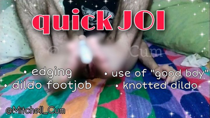 quick feet JOI - ftm