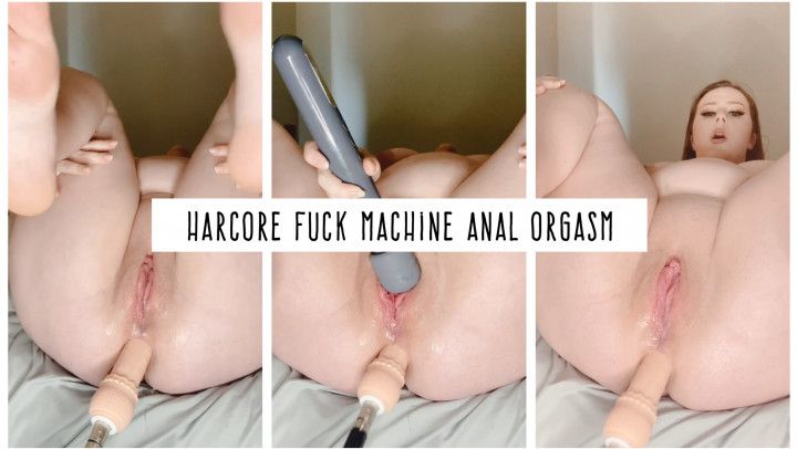 Harcore fuck machine anal orgasm