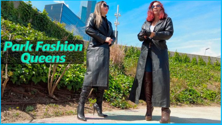 Park Fashion Queens-leather jeans and boots