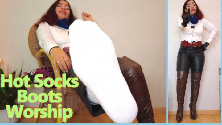 hot socks boot worship