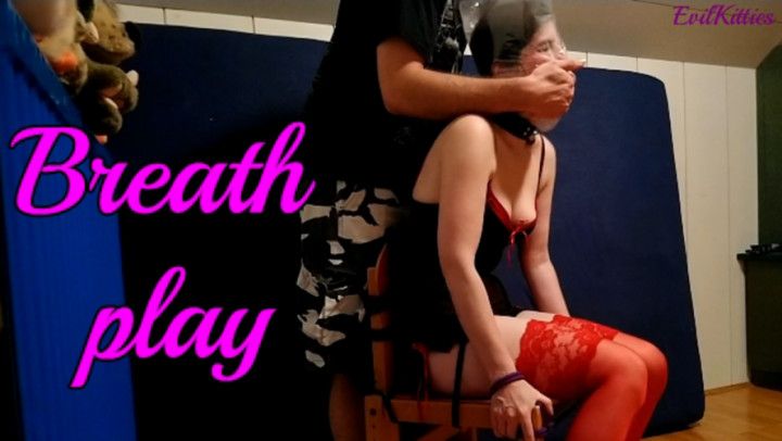 Hardcore breath play orgasm - full video