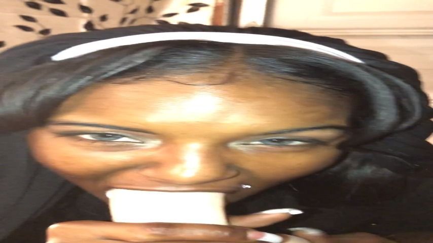 Slutty Ebony NuN SuckN U POV BLOWJOB