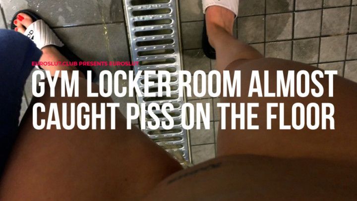 Gym Locker Room Almost Caught Pissing