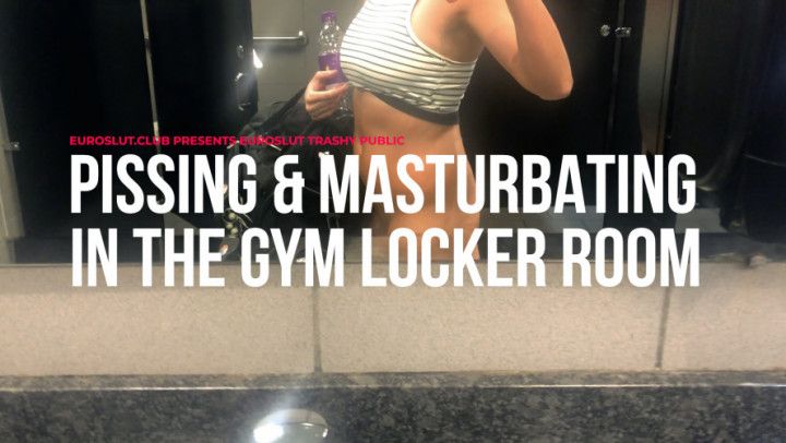 Public Locker Room Pee and Cum