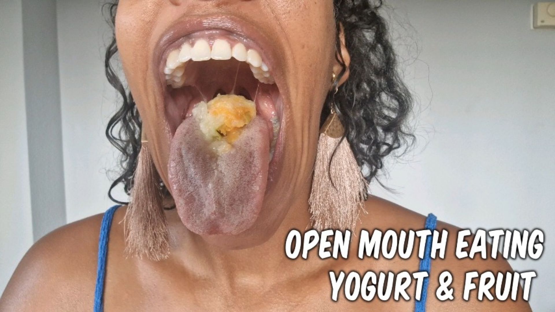 Open mouth eating