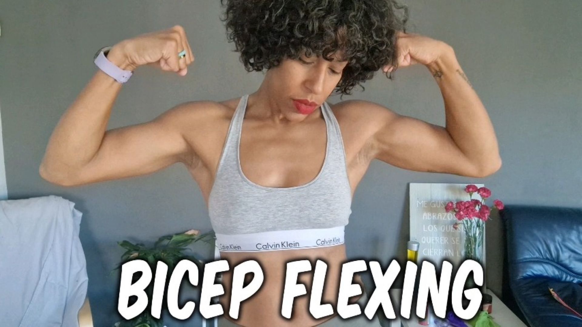 Flexing my milf biceps