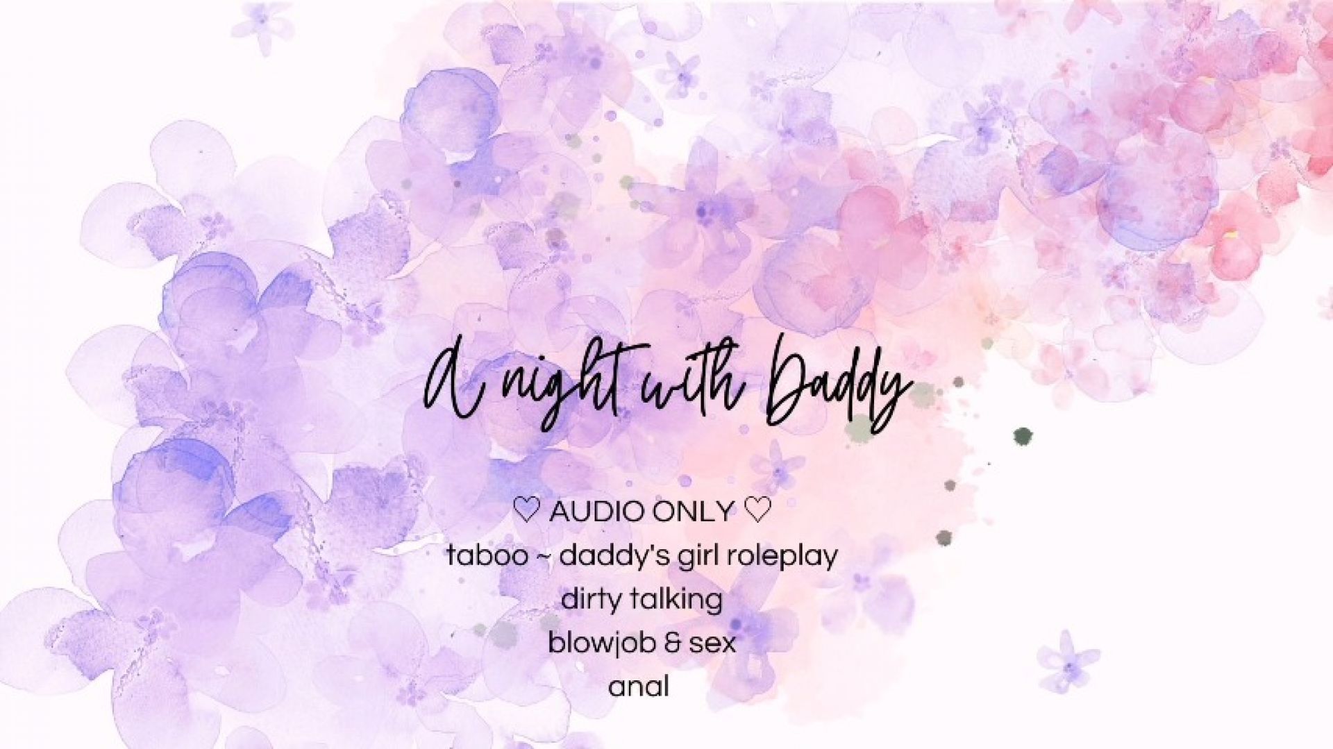 A night with Daddy audio