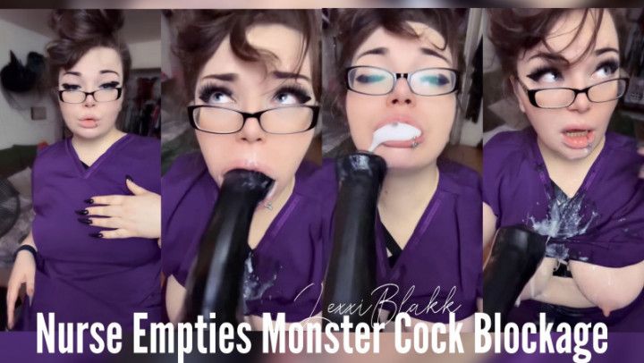 Nurse Empties Monster Cock Blockage