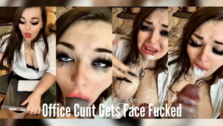 Office Cunt Gets Face Fucked