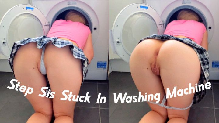Step Sis Stuck In Washing Machine