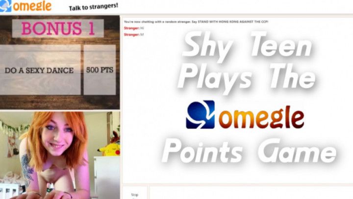 Shy Teen Plays The Omegle Points Game