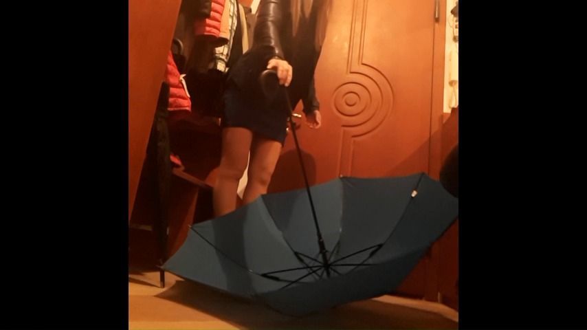 Umbrella toilet