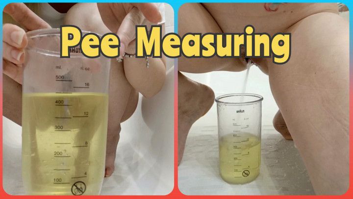 Measuring my pee