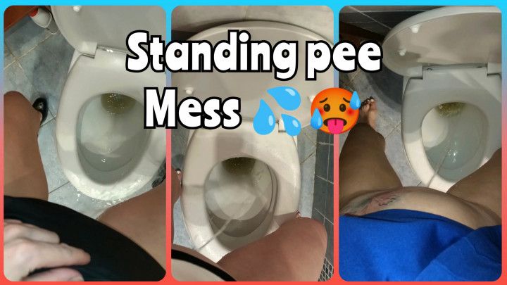 Standing pee mess