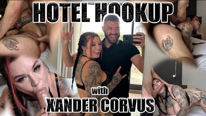 Creampie hotel hookup with Xander Corvus