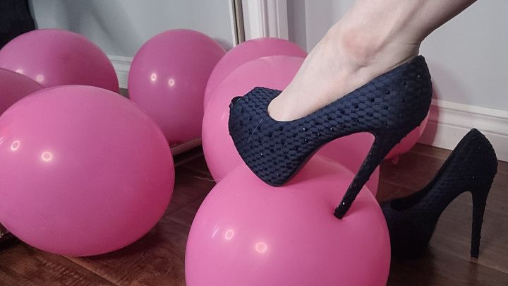 Popping Balloons with my Feet/ Heels