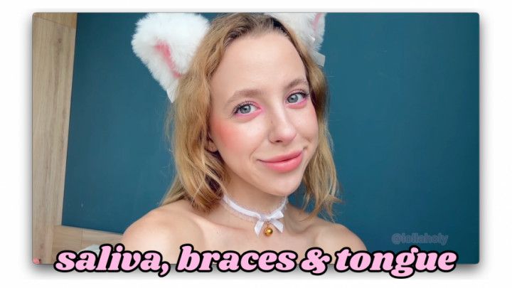 CATGIRL SHOWS YOU BRACES &amp; TONGUE