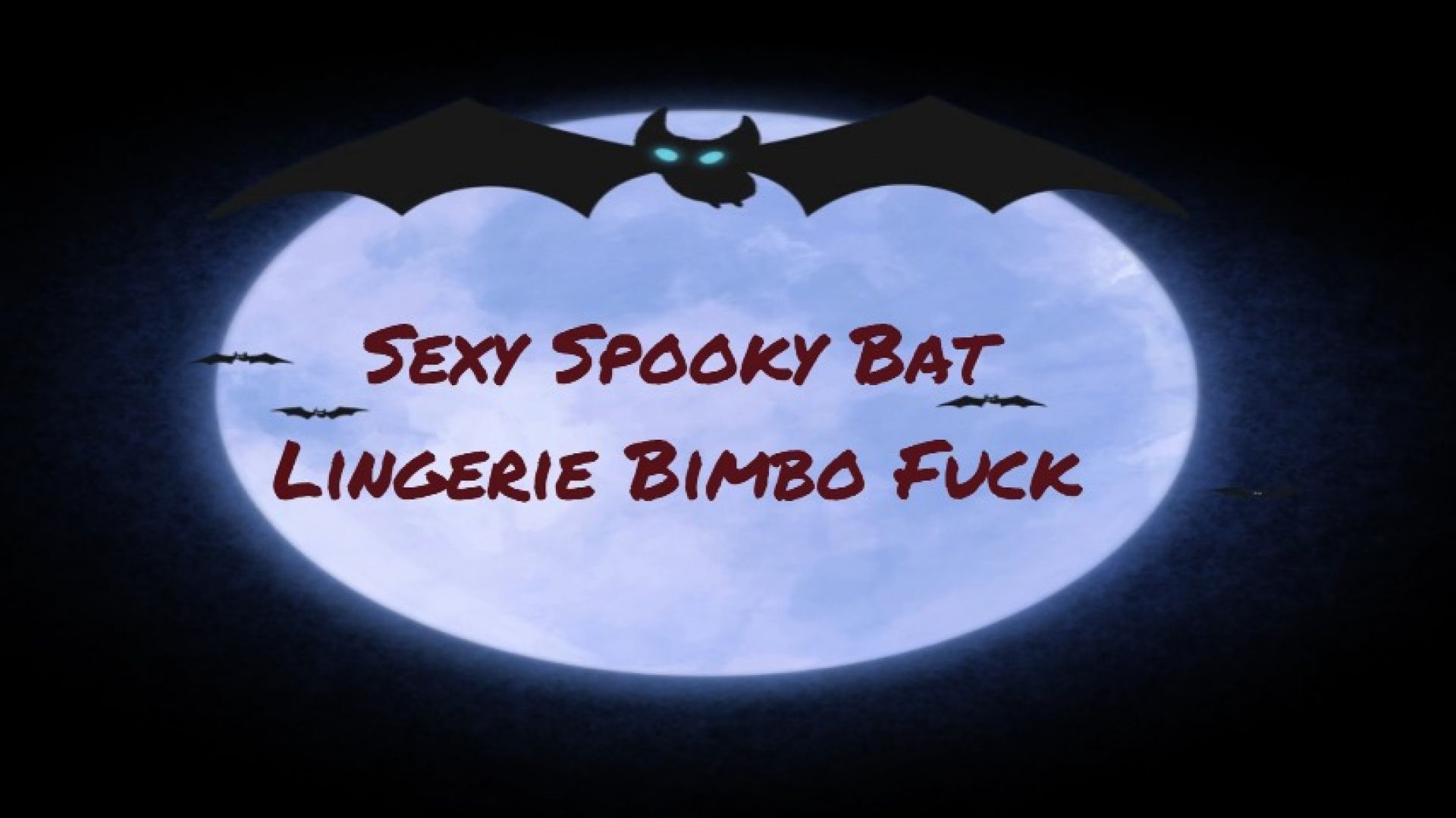 Sexy Spooky Bat Lingerie Bimbo Fuck