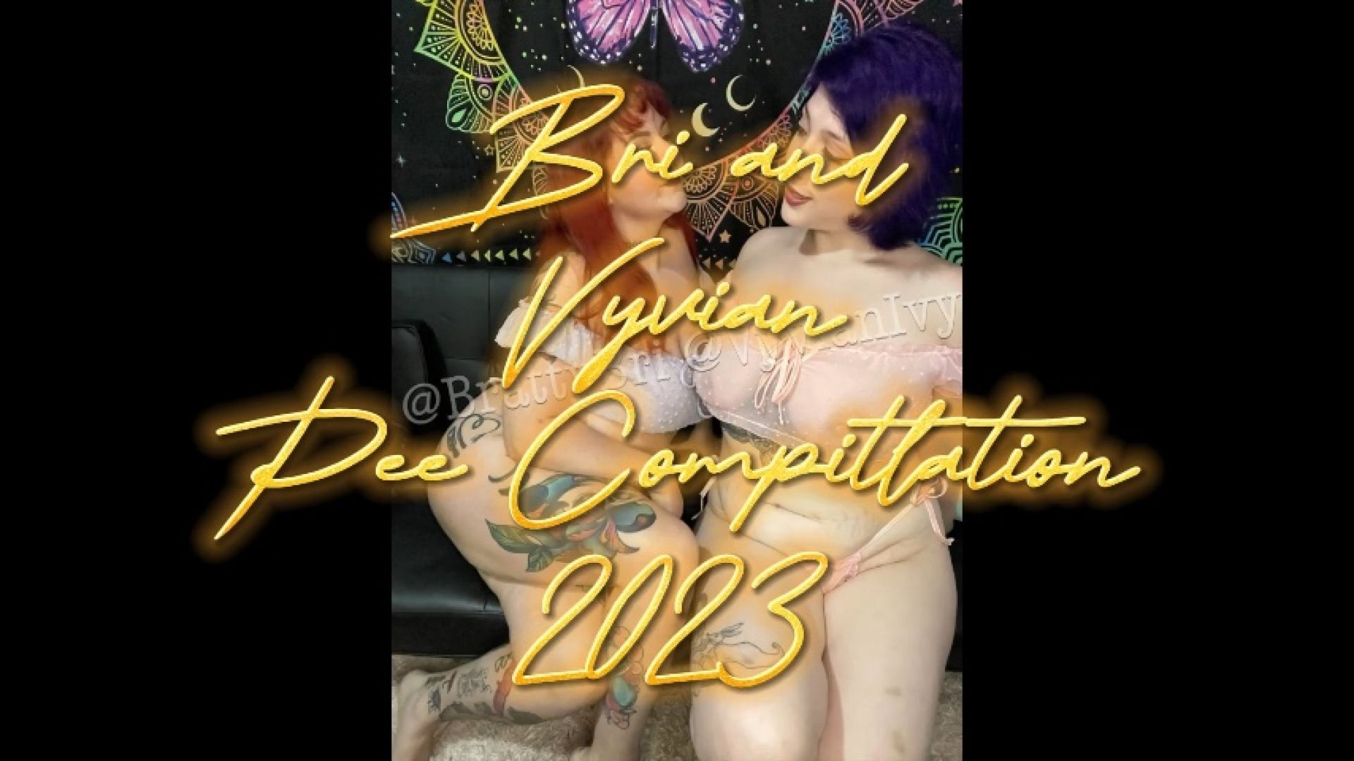 Bri&amp;Vyvian Pee Compliation 10/2023