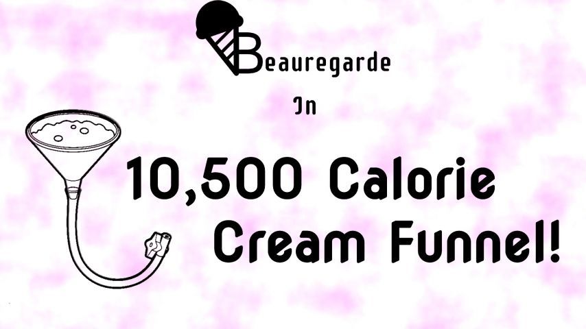 10,500 Calorie Cream Funnel! 6 pints