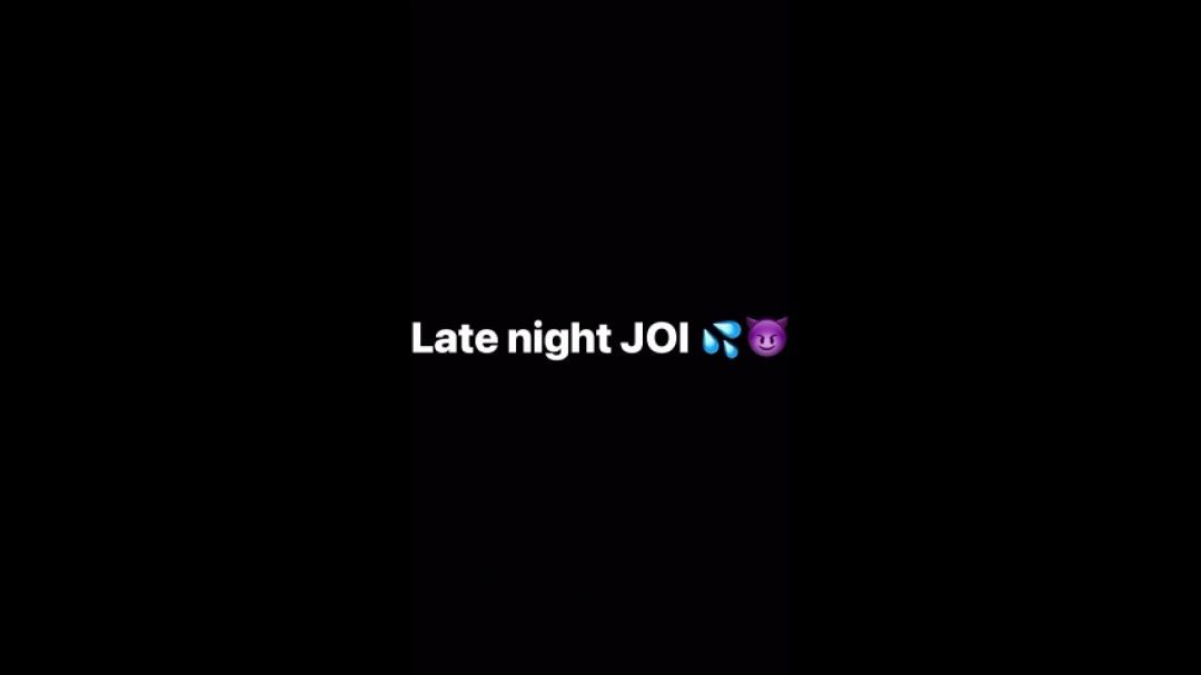 Late night Joi toy play