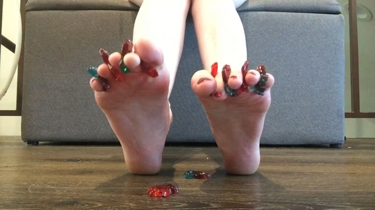 Verbal Humiliation Squishing Gummy Bug Candy Between My Toes