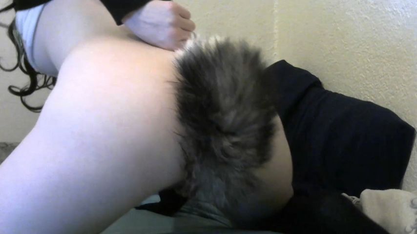 Anal Fucking With Fox Tail Butt Plug Toy